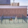 40" Outdoor Fence Heavy Duty Dog Pens 24 Panels Temporary Pet Playpen with Doors